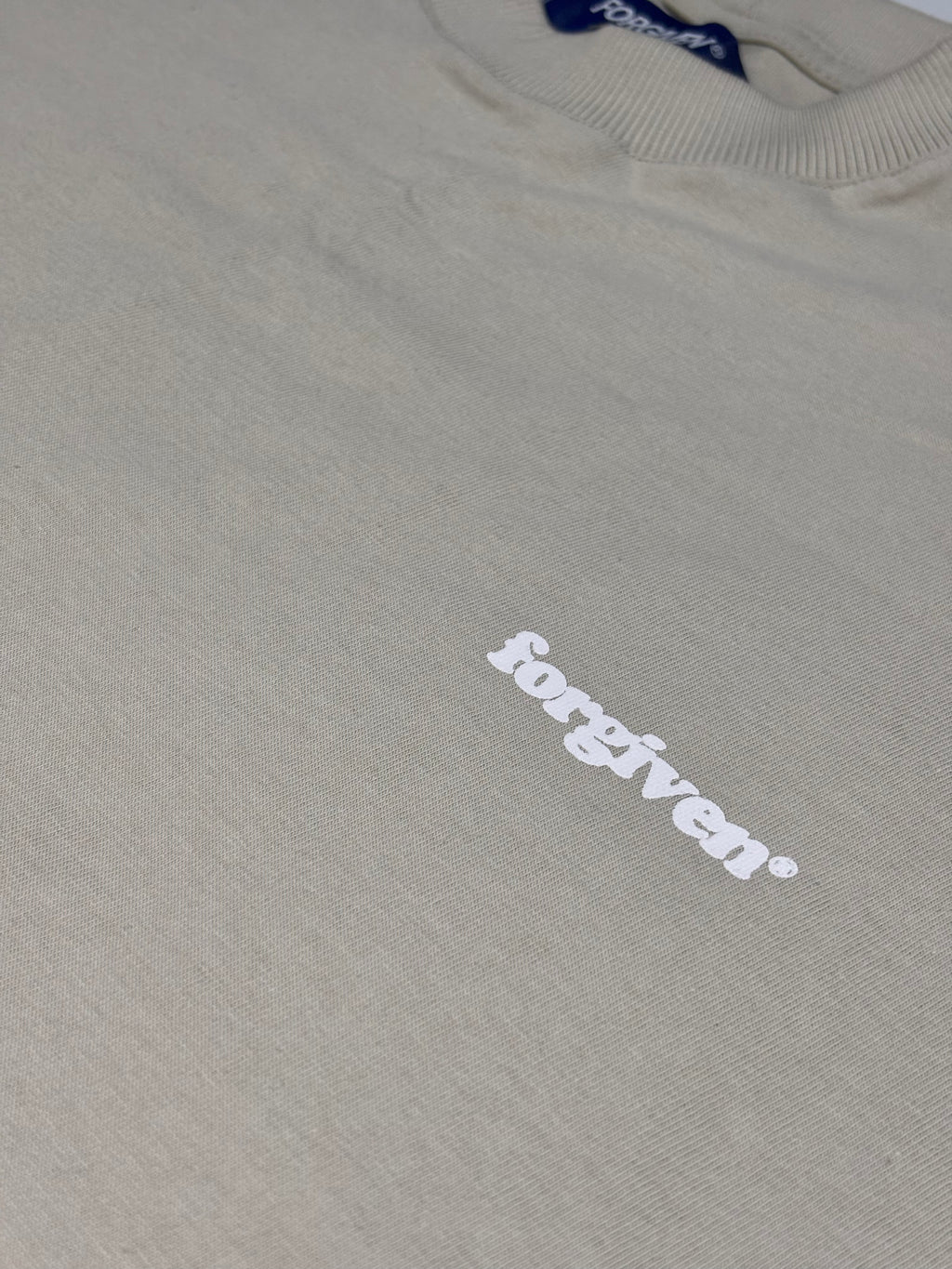 CAMISETA BOXY JUST ONE TOUCH BEGE