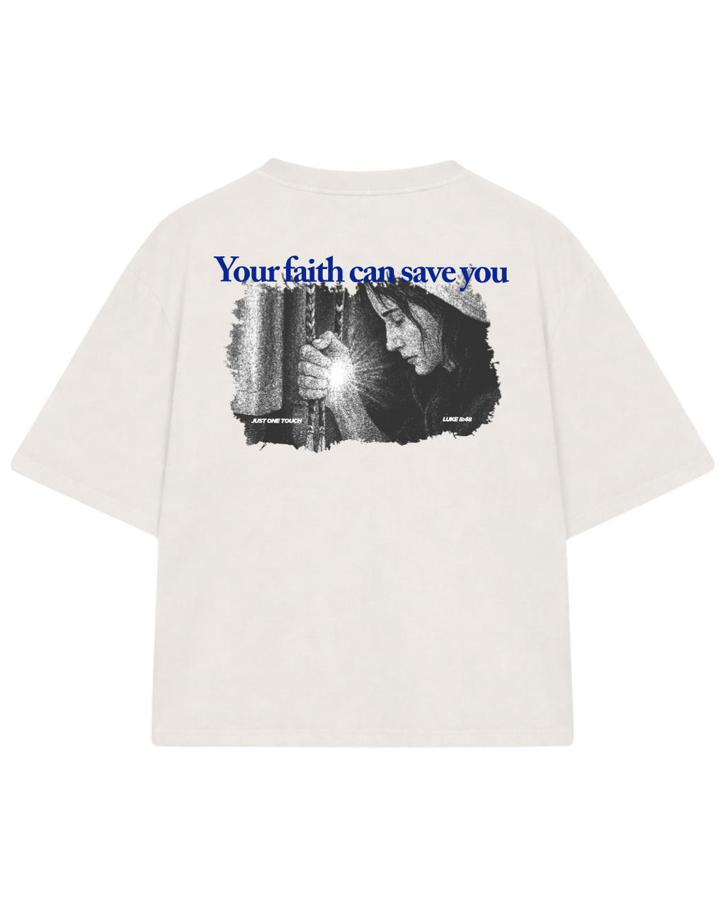 CAMISETA BOXY JUST ONE TOUCH BEGE