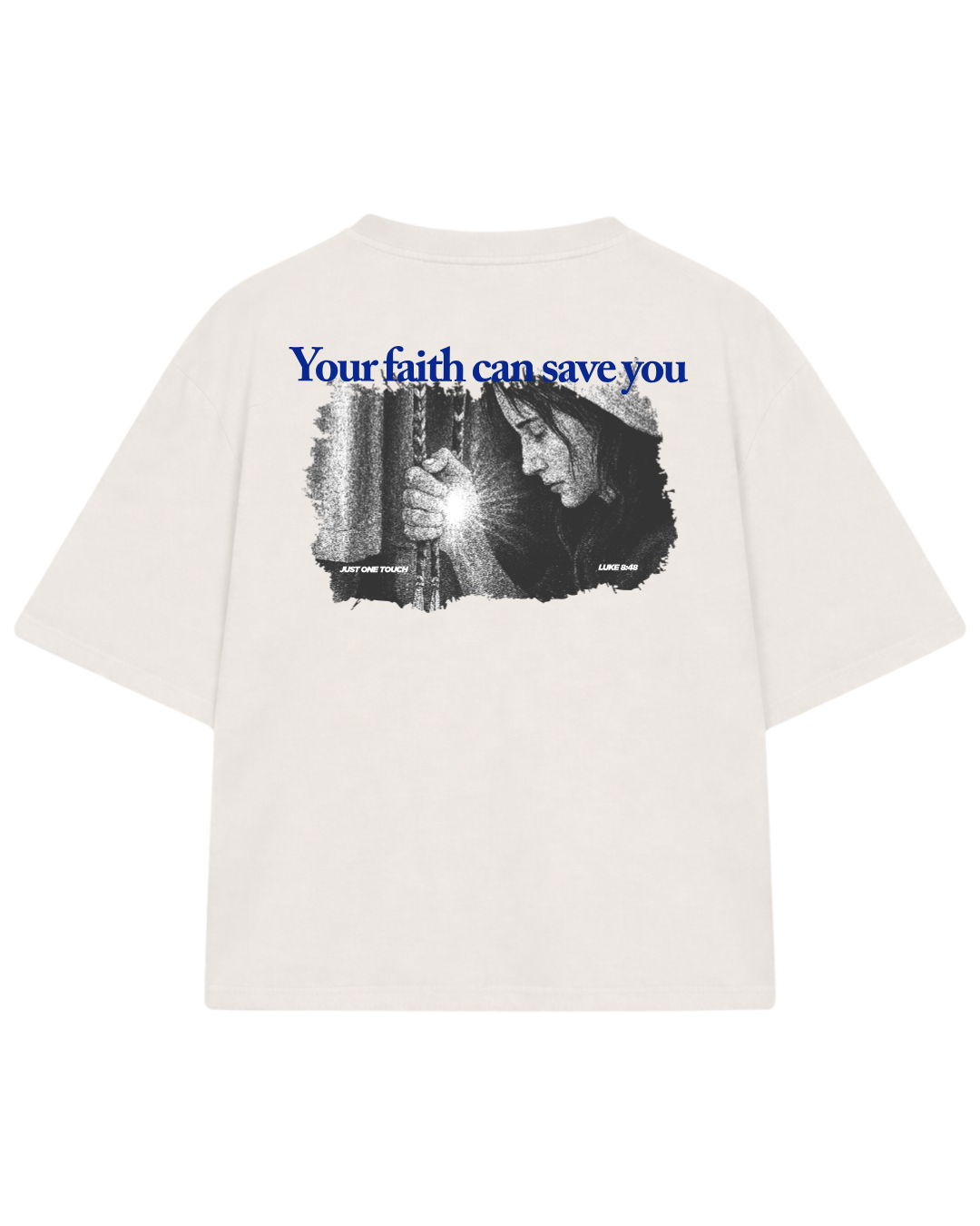 CAMISETA BOXY JUST ONE TOUCH BEGE