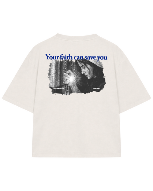 CAMISETA BOXY JUST ONE TOUCH BEGE