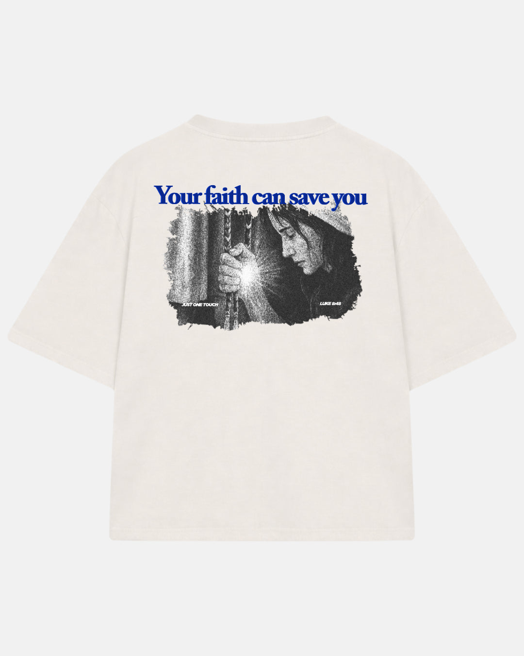 CAMISETA BOXY JUST ONE TOUCH BEGE