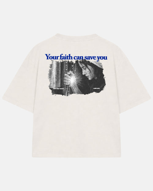 CAMISETA BOXY JUST ONE TOUCH BEGE