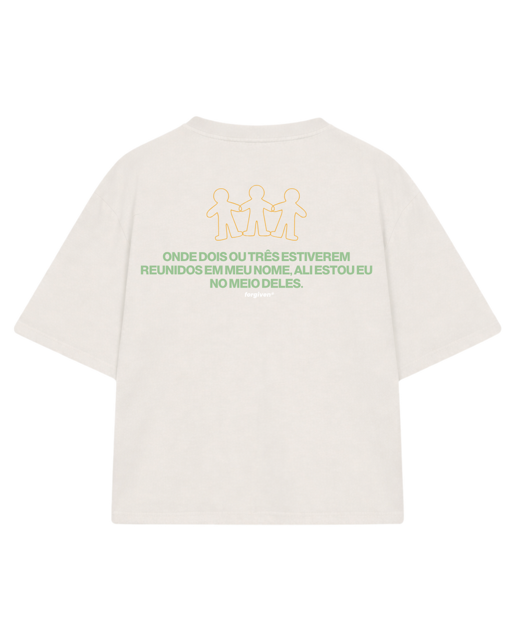 CAMISETA BOXY THERE I WILL BE BEGE