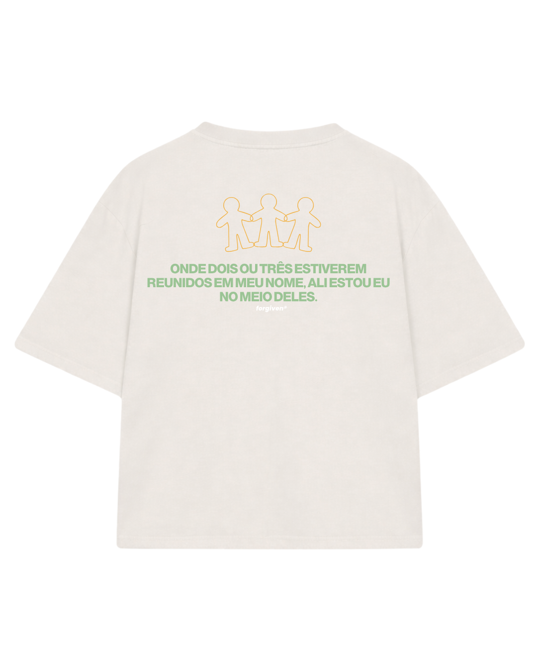 CAMISETA BOXY THERE I WILL BE BEGE