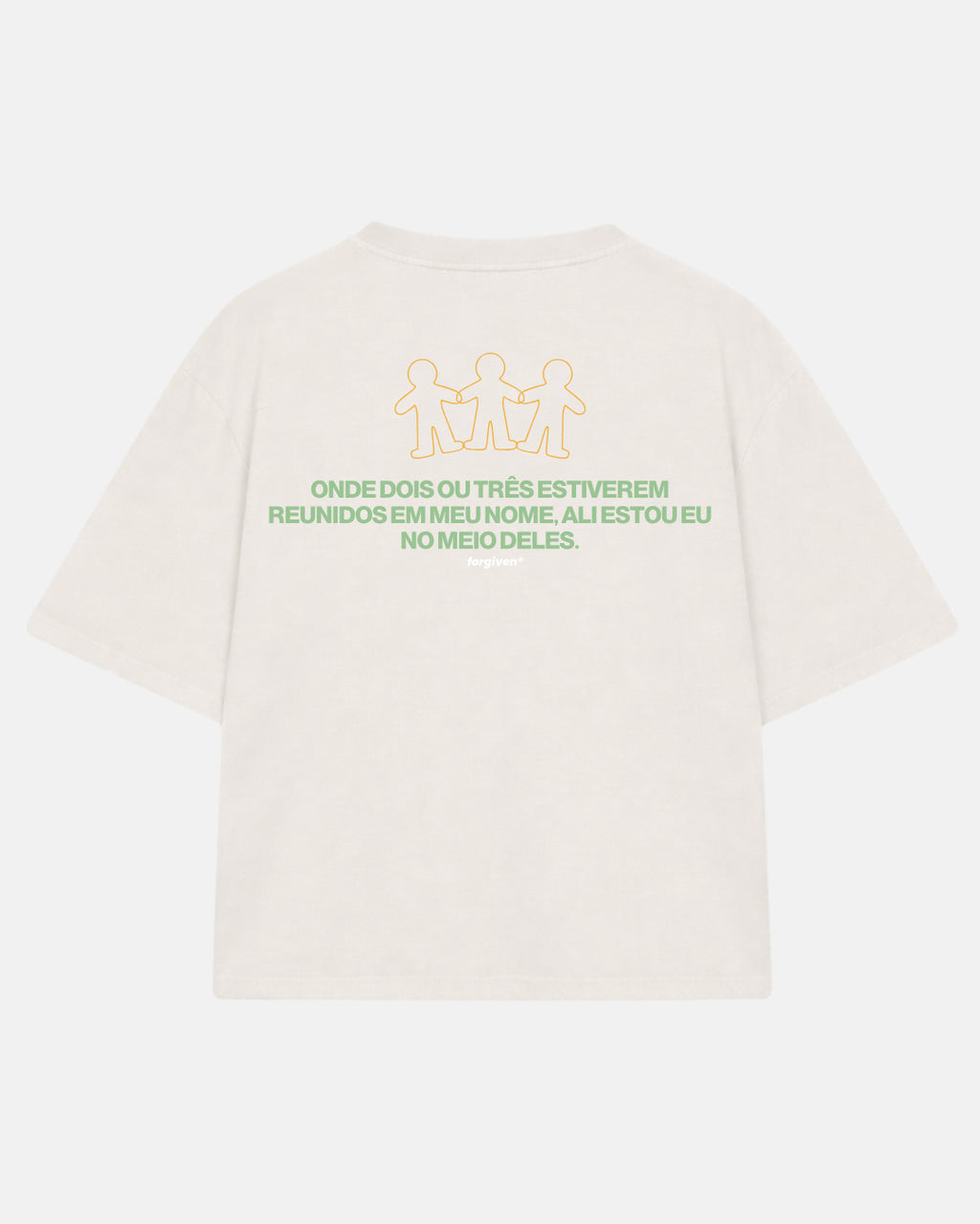 CAMISETA BOXY THERE I WILL BE BEGE