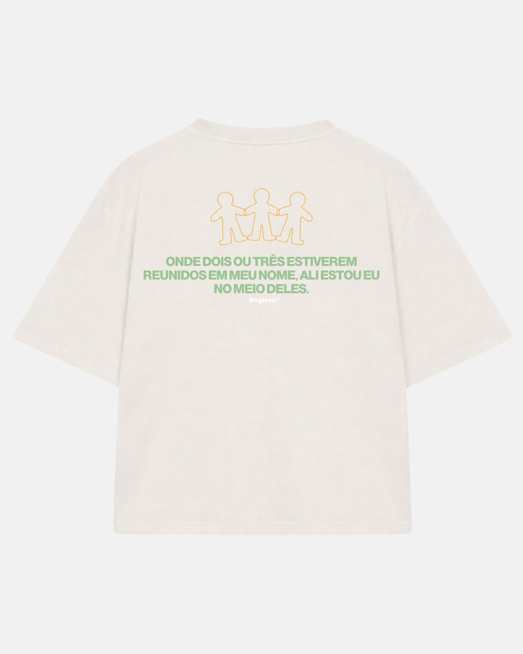 CAMISETA BOXY THERE I WILL BE BEGE