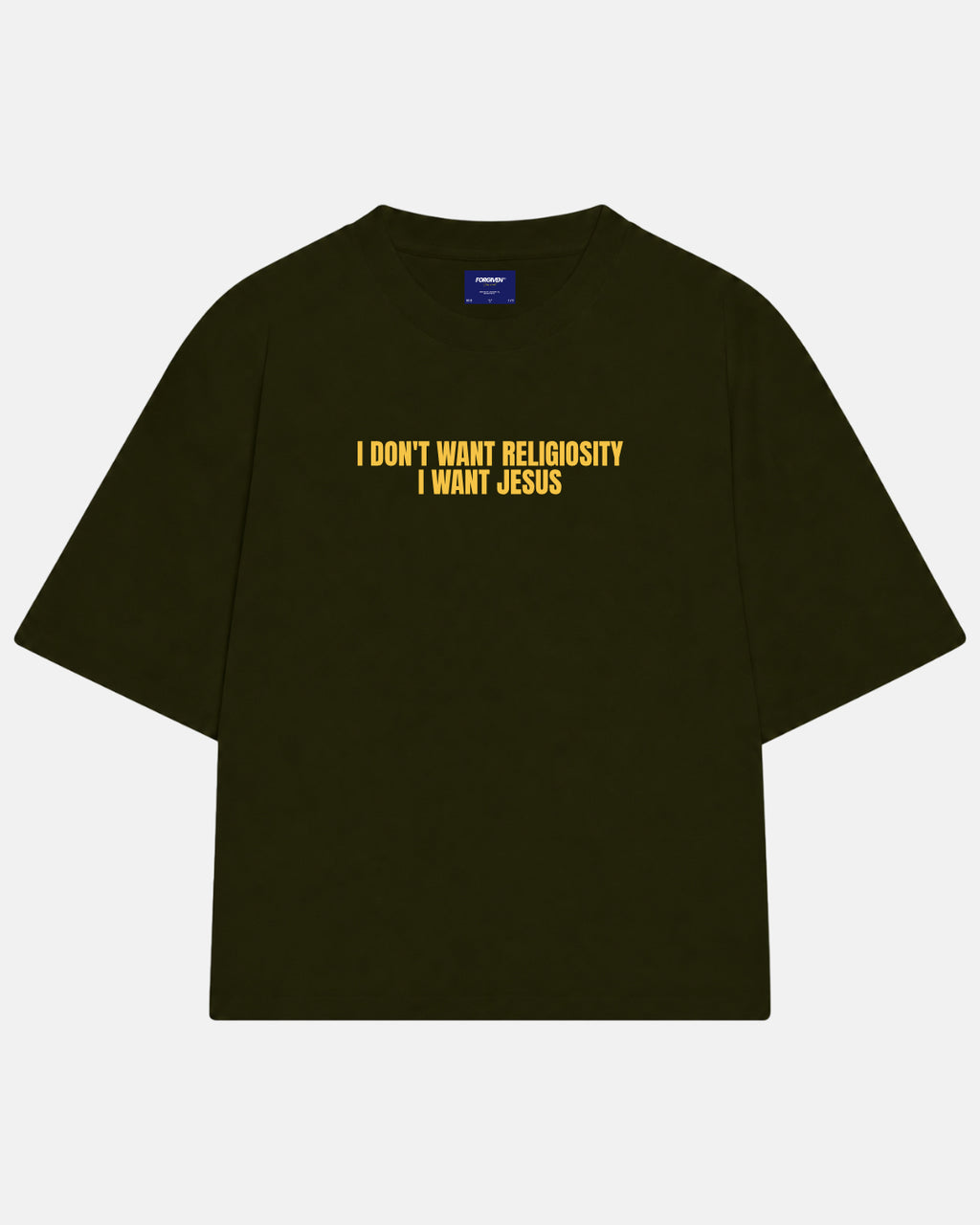 CAMISETA I WANT JESUS VERDE