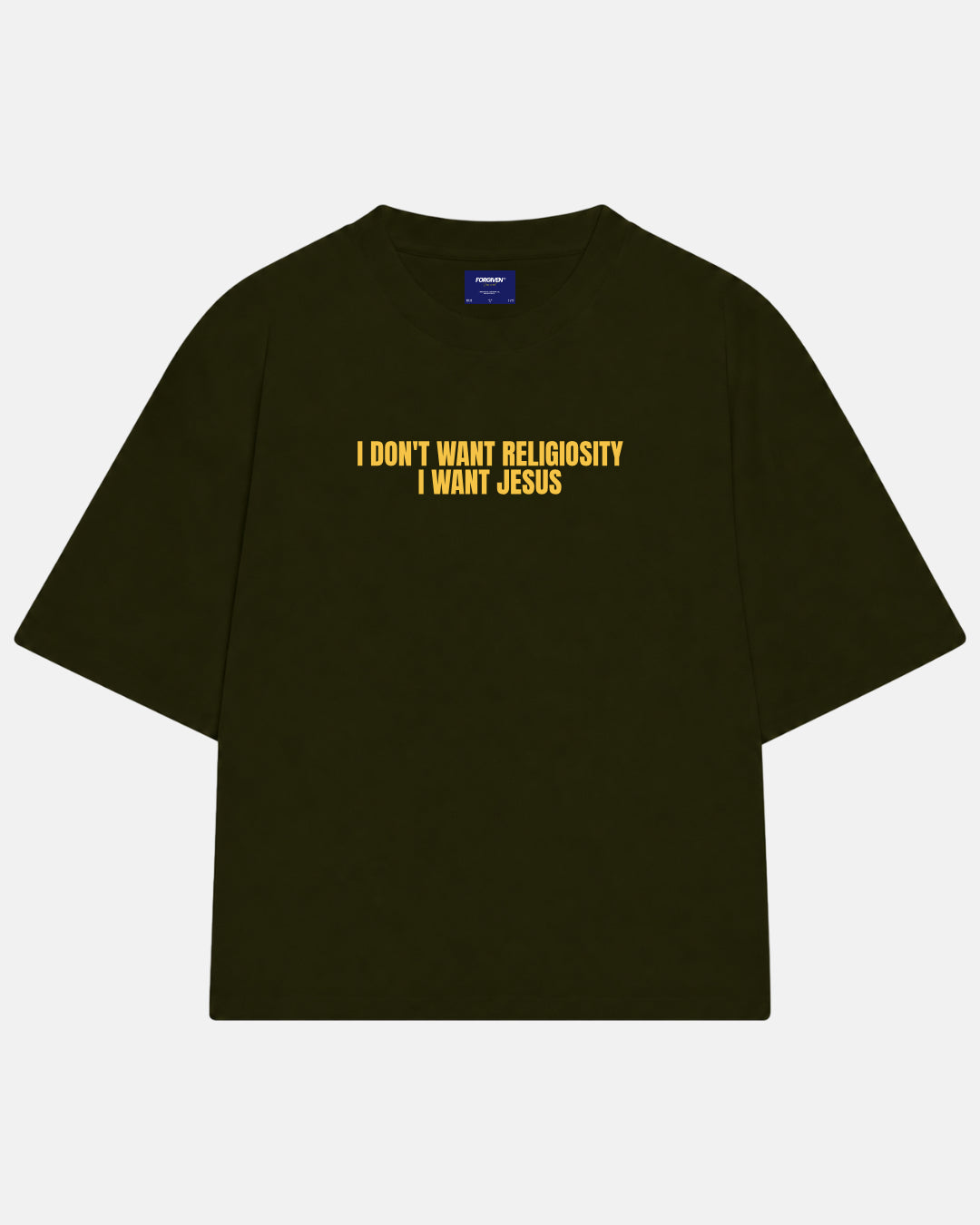 CAMISETA I WANT JESUS VERDE