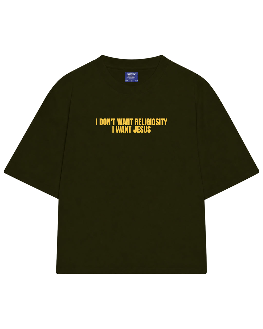 CAMISETA I WANT JESUS VERDE