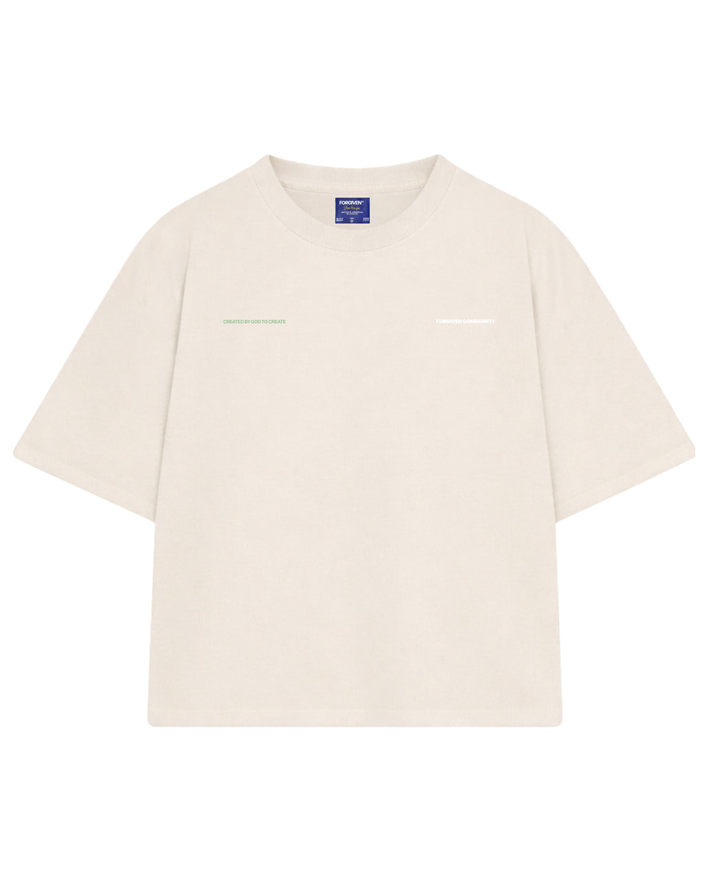 CAMISETA BOXY THERE I WILL BE BEGE