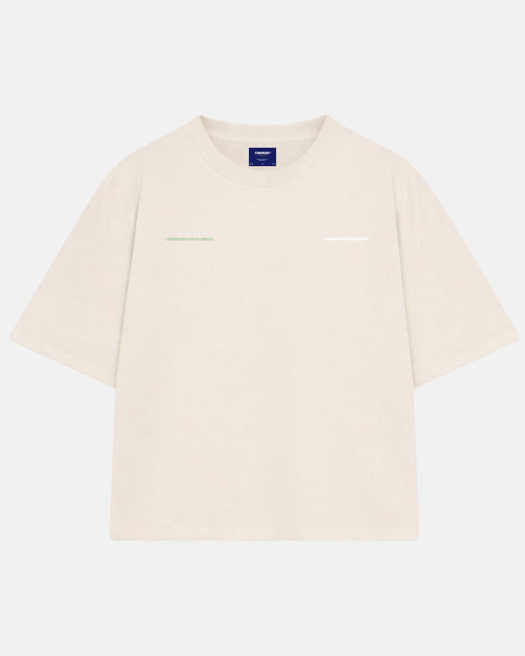 CAMISETA BOXY THERE I WILL BE BEGE