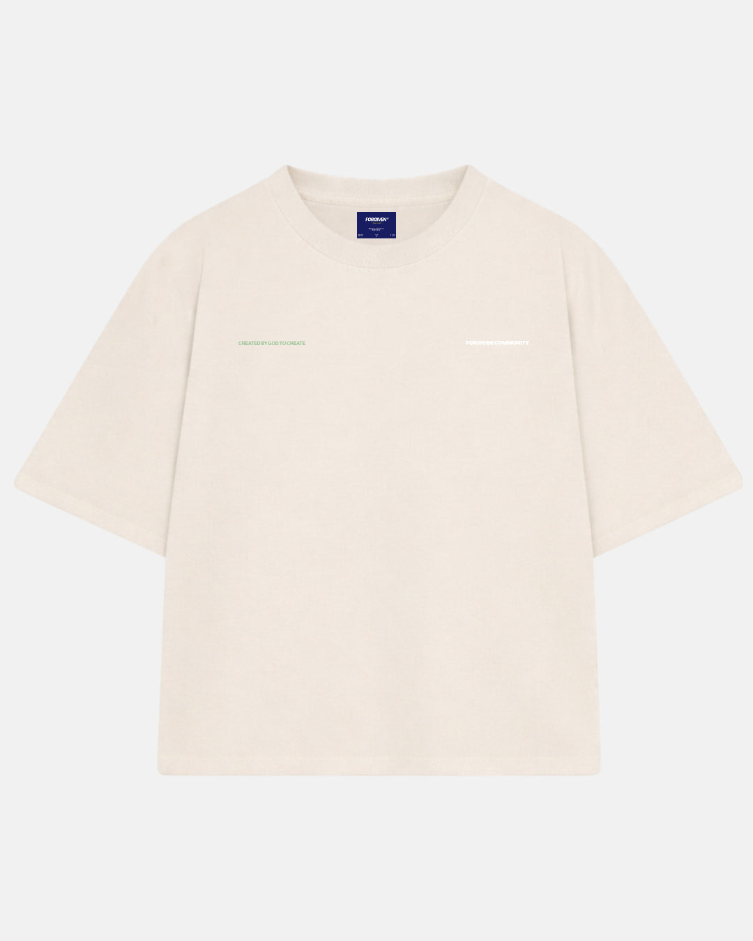 CAMISETA BOXY THERE I WILL BE BEGE
