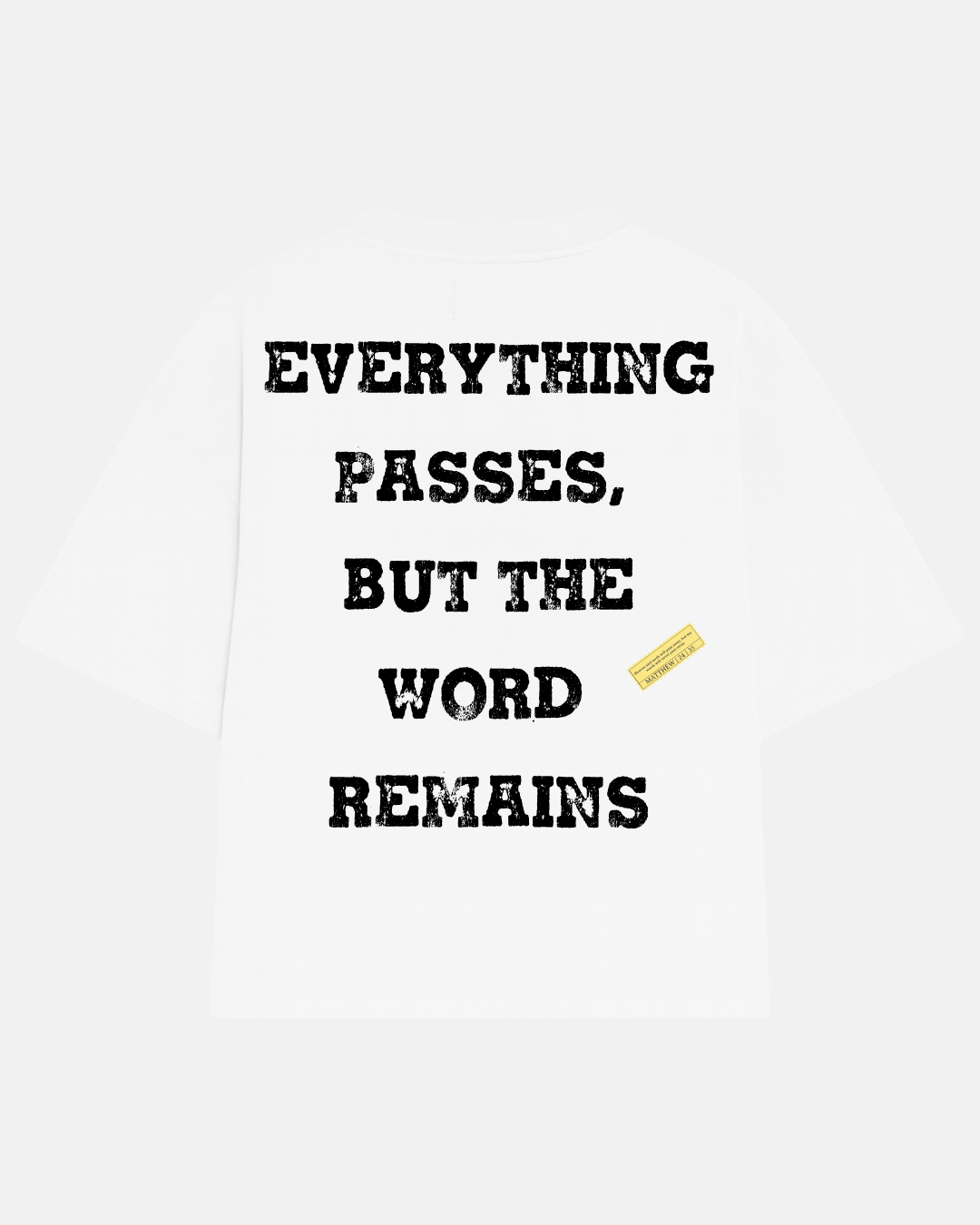 CAMISETA OVERSIZED LIVING WORD BRANCA