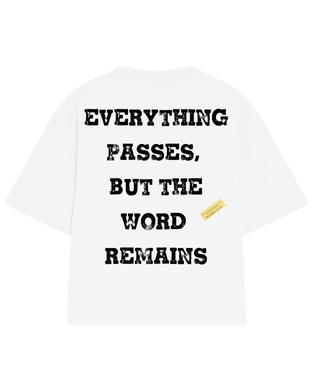 CAMISETA OVERSIZED LIVING WORD BRANCA