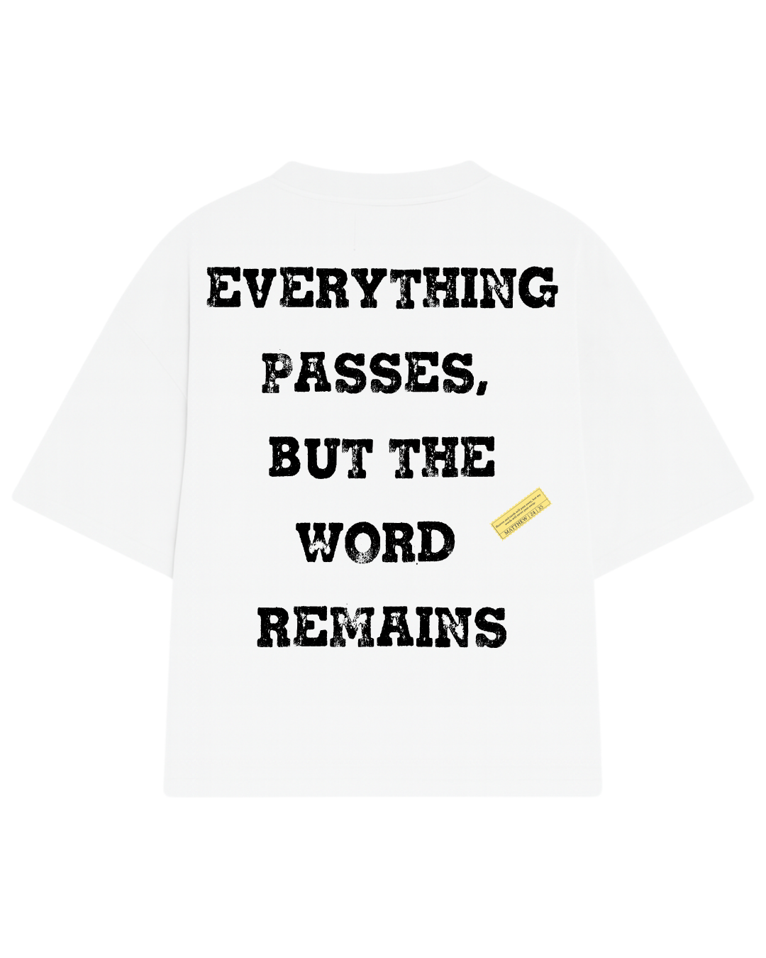 CAMISETA OVERSIZED LIVING WORD BRANCA