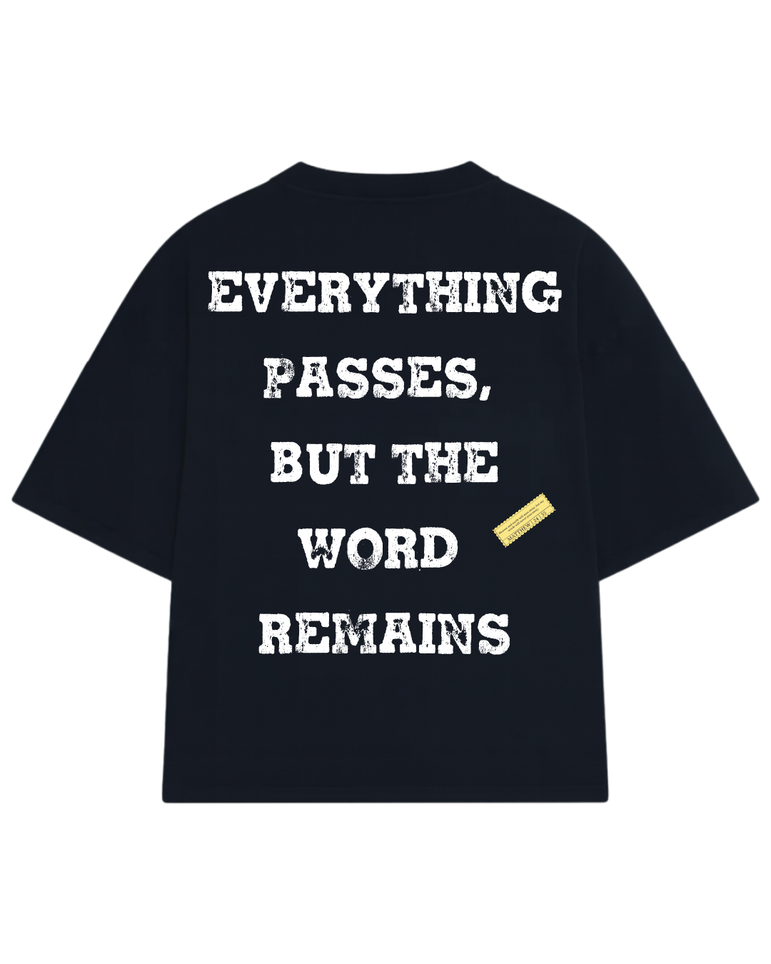 CAMISETA OVERSIZED LIVING WORD PRETA