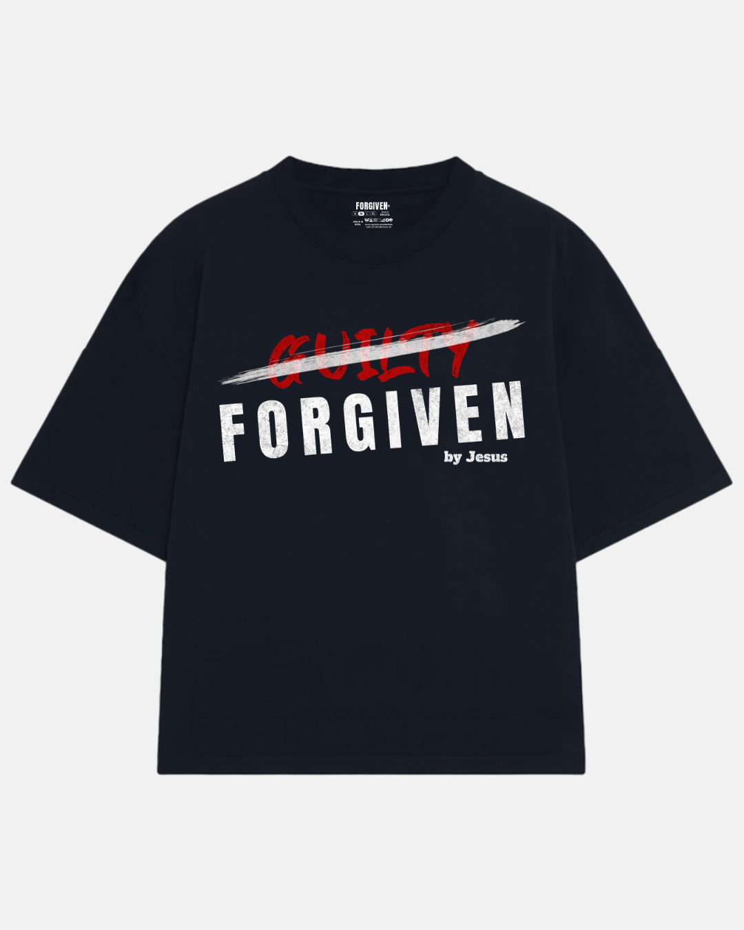 CAMISETA OVERSIZED FORGIVEN PRETO