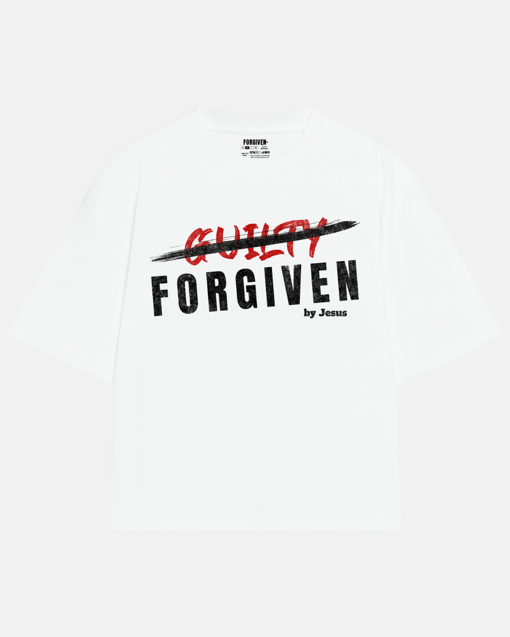 CAMISETA OVERSIZED FORGIVEN BRANCA
