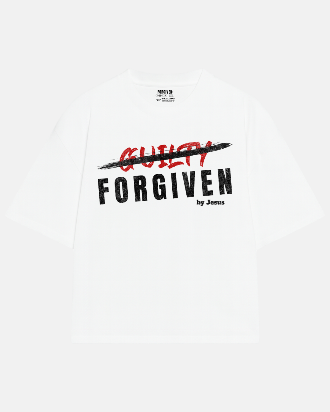 CAMISETA OVERSIZED FORGIVEN BRANCA