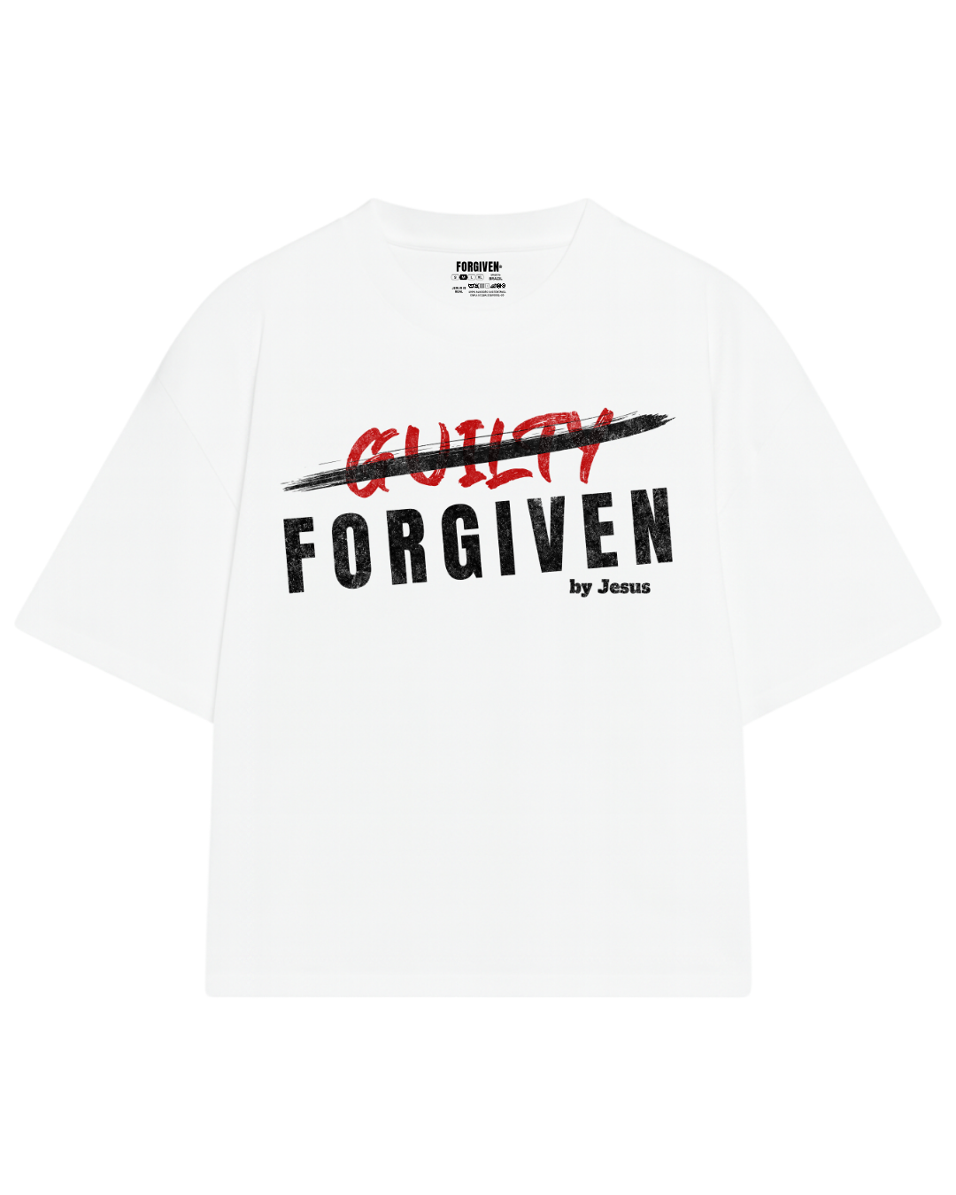 CAMISETA OVERSIZED FORGIVEN BRANCA