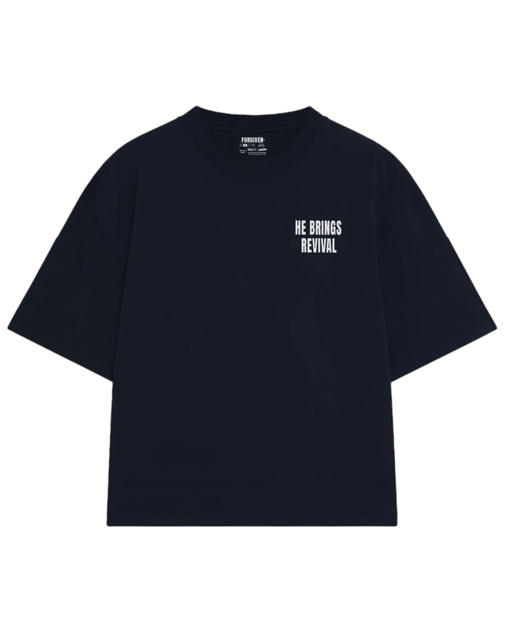 CAMISETA OVERSIZED REVIVAL PRETA
