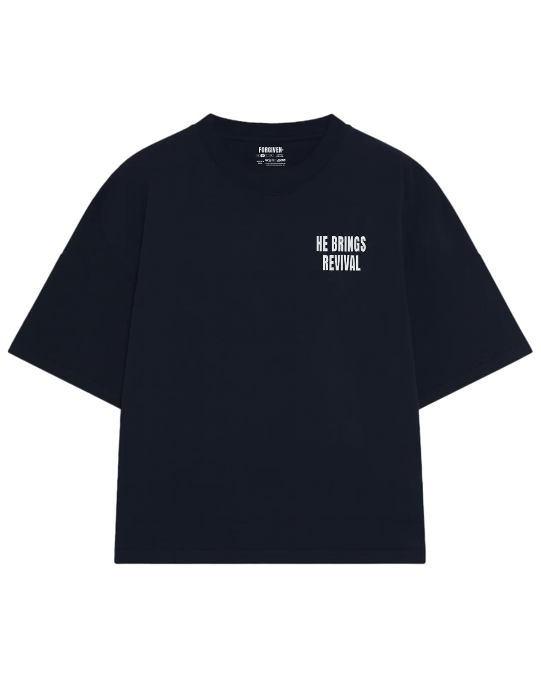 CAMISETA OVERSIZED REVIVAL PRETA