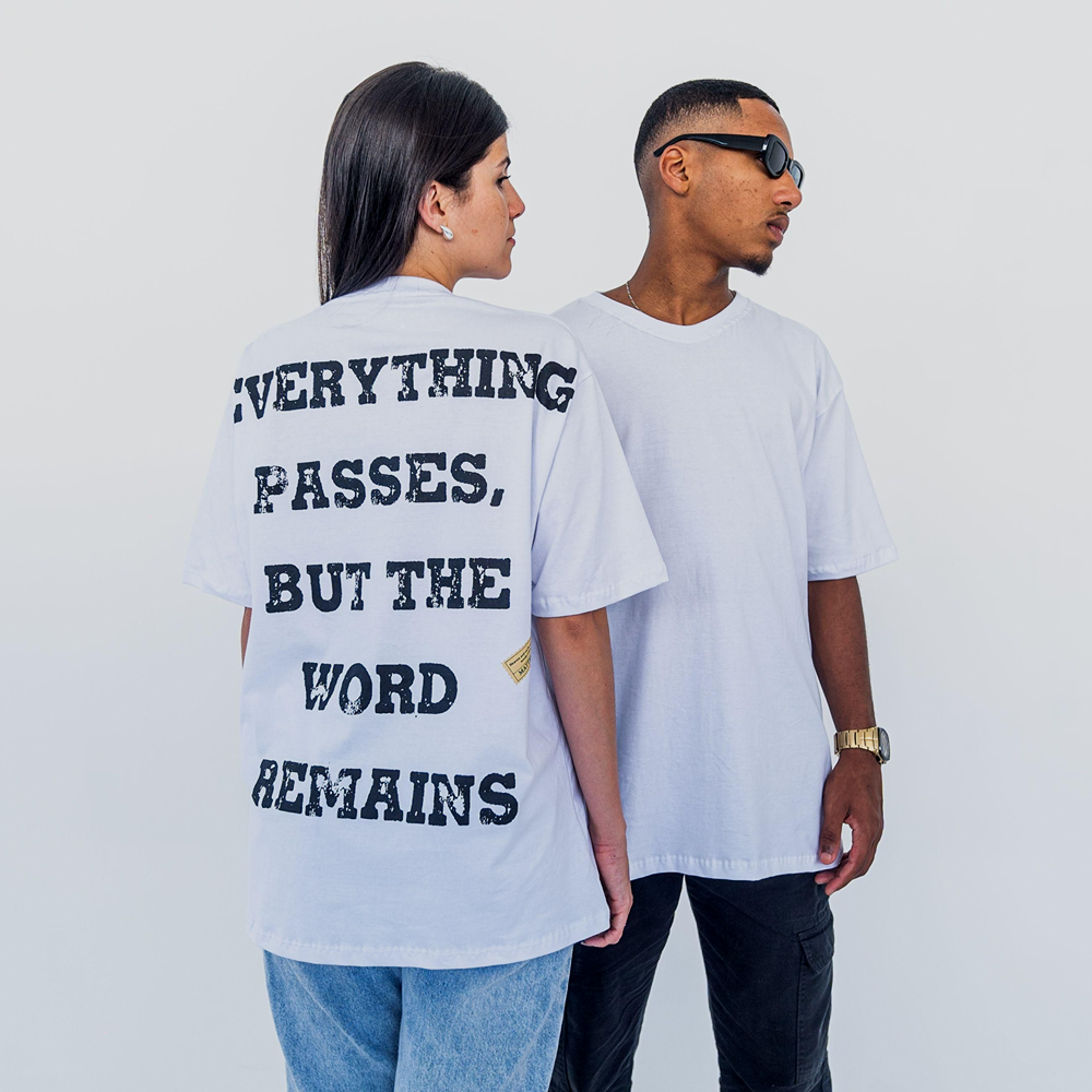 CAMISETA OVERSIZED LIVING WORD BRANCA