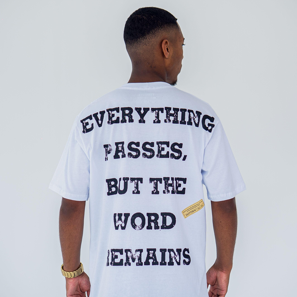 CAMISETA OVERSIZED LIVING WORD BRANCA
