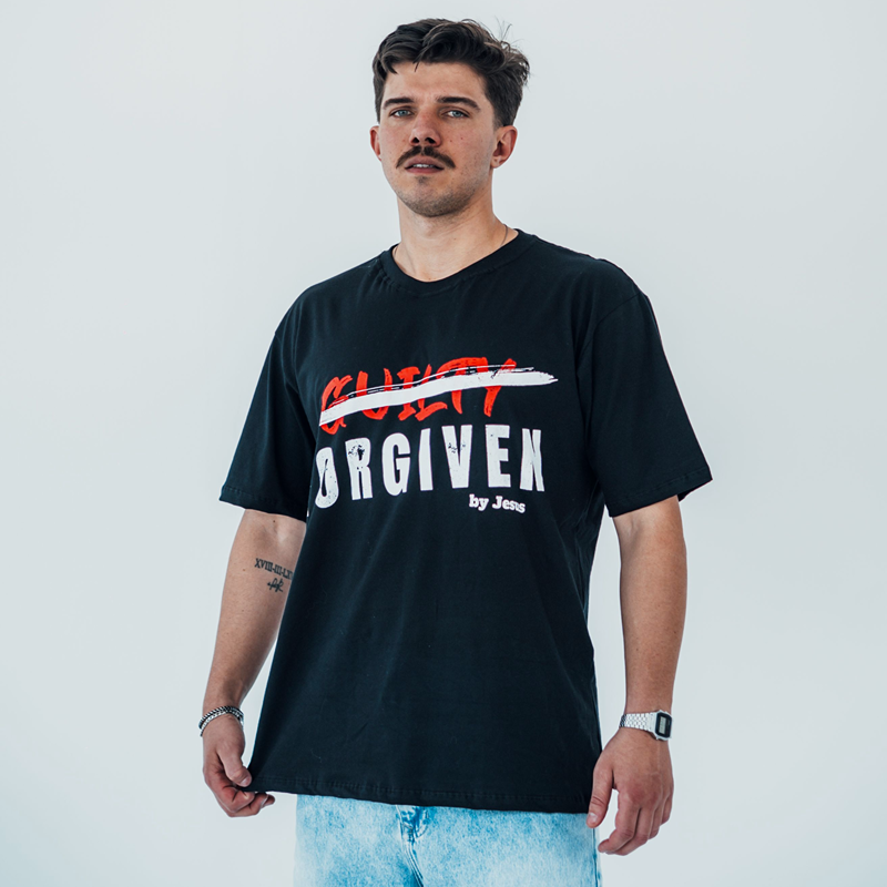 CAMISETA OVERSIZED FORGIVEN PRETO